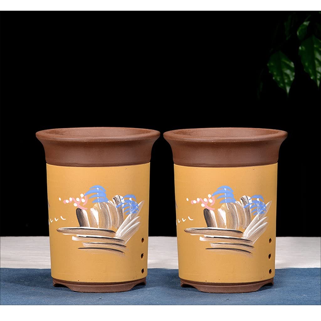 TEESONG Doniczki do sadzenia wewnątrz doniczka na kwiaty doniczka ceramiczna duża doniczka do wewnątrz doniczka na rośliny doniczkowe doniczka z otworem drenażowym doniczka na zewnątrz doniczki (L)