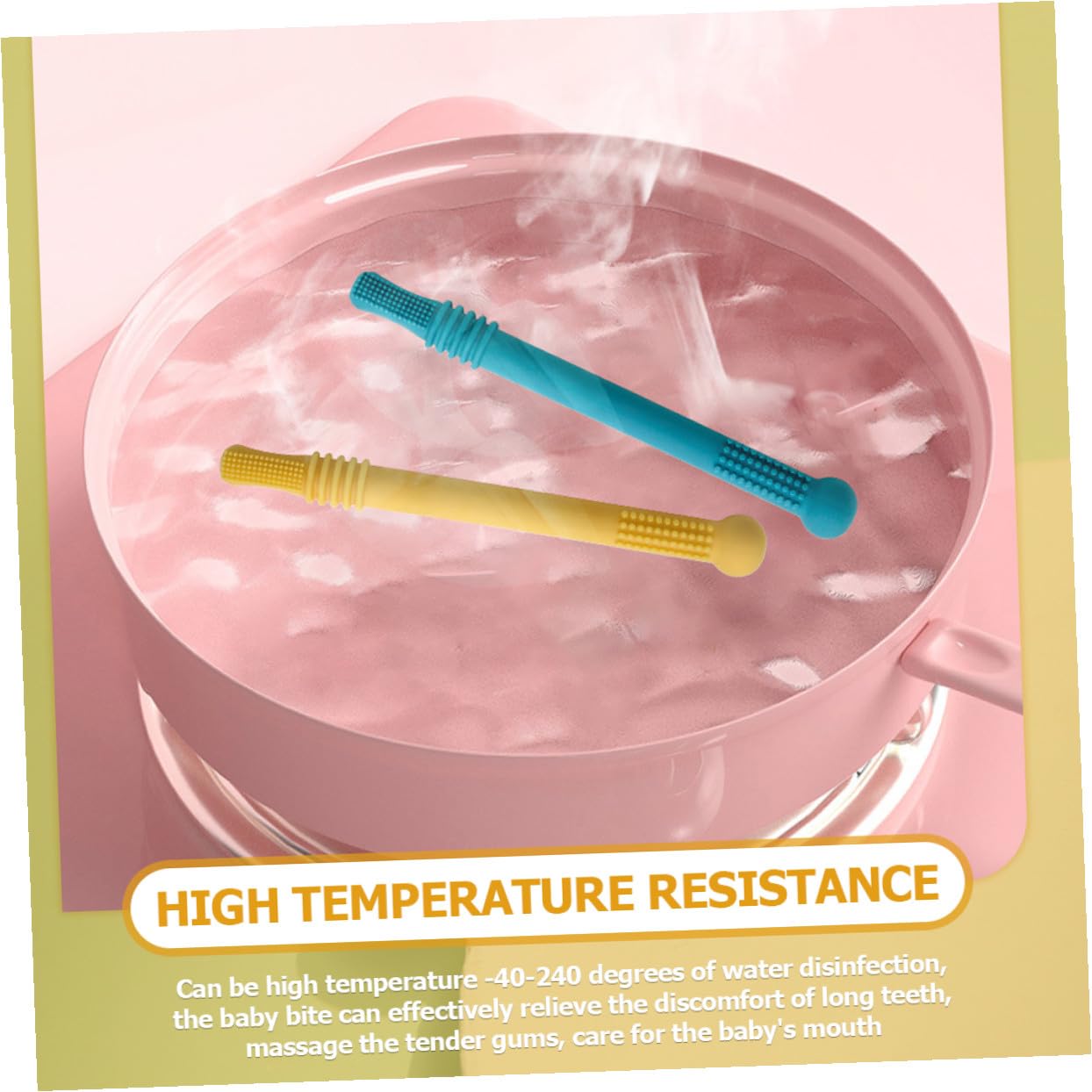 Toddmomy 6 Piezas Tubos De Dentición Para Recién Nacidos Pajitas De Dentición Juguete Molar Para Bebés Color Rosa Amarillo Morado Verde Azul Gris Para Juguete Para Succionar y Morder