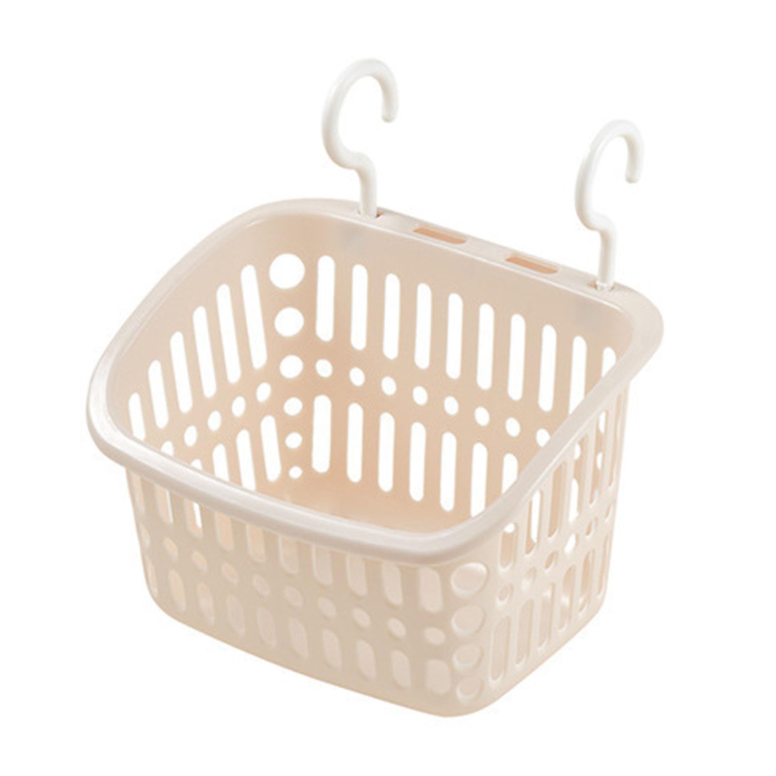 SUNFECILI Hanging Shower Caddy Bathroom Shower Rack Organizer Sturdy Plastic Draining Holes Space Saving Simple Hanging Laundry Basket