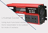 Vista 3 de Inversor de corriente de 2000 W de 12/24 V a 220 V/110 V, inversor de automóvil convertidor de CC a CA con enchufe para encendedor de cigarrillos