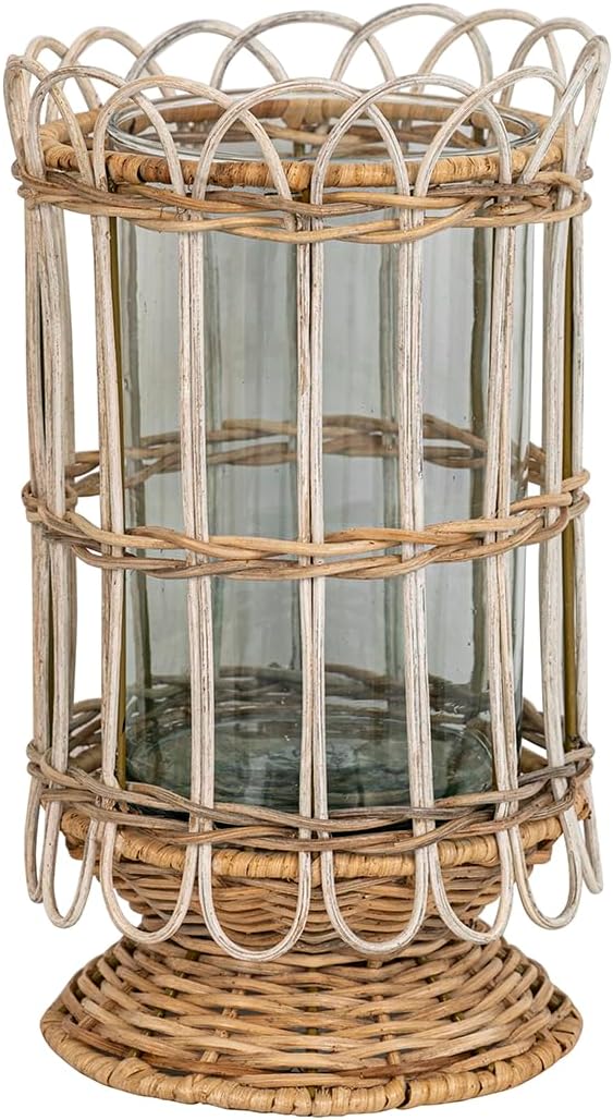 Juliska Provence Rattan 8.5" Hurricane - Whitewash