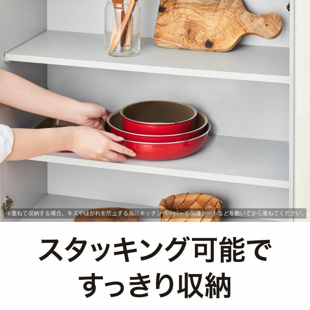 Amazon.co.jp: フライパンセット 7点（玉子焼き13×19㎝ フライパン26