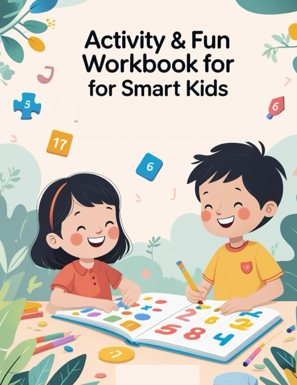 Activity & Fun Workbook for Smart Kids: Easy Learning Activities, Puzzles, Mazes, Coloring & Logic Games for Ages 4–8
