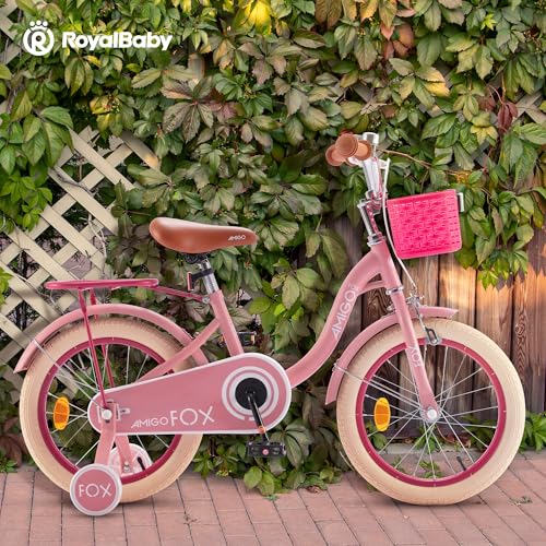 Image of Royalbaby Princess Girls Kids Bike 12 14 16 18 20 Inch Children Bicycle with Basket for Age 3-12 Years