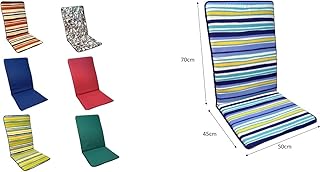 COJIN Silla Jardin Respaldo MULTIPOSICION Tumbona (Lote 2 Unidades) (Rayas Azul)