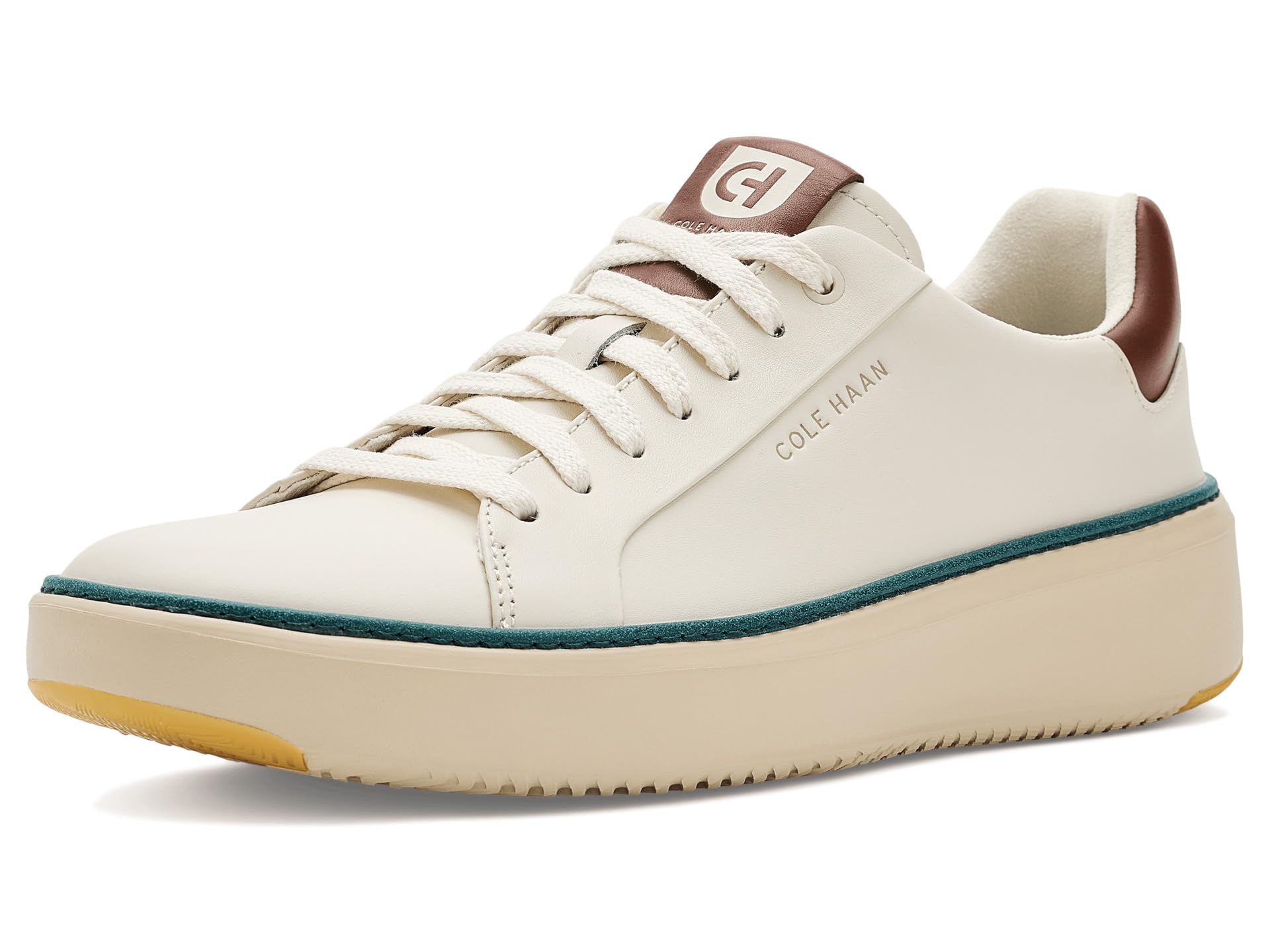 Cole Haan Men's Grandpro Topspin Sneaker, Ivory/Mediterranea, 10-M UK