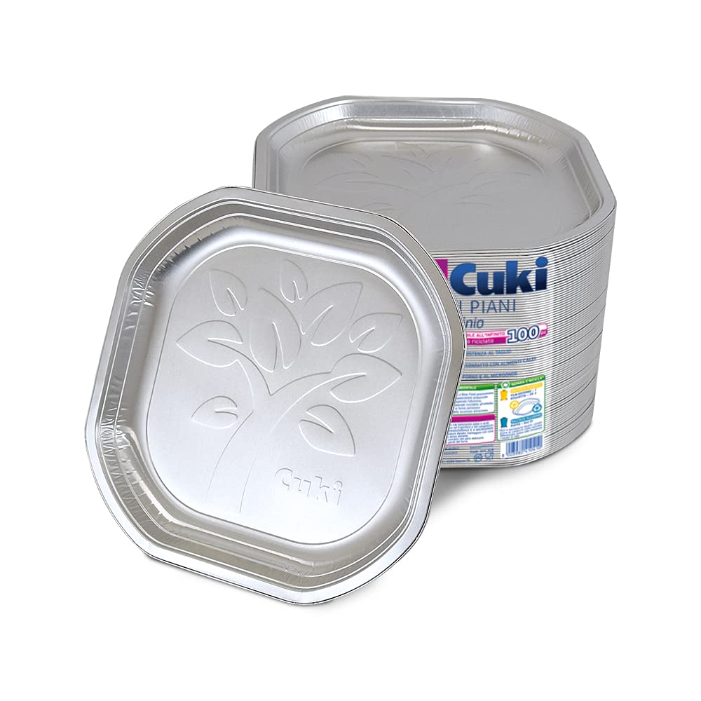 Cuki – Lot De 3 Plateaux En Aluminium – Pour Buffet, Apéritif, Présentation – 6 Portions Chacun