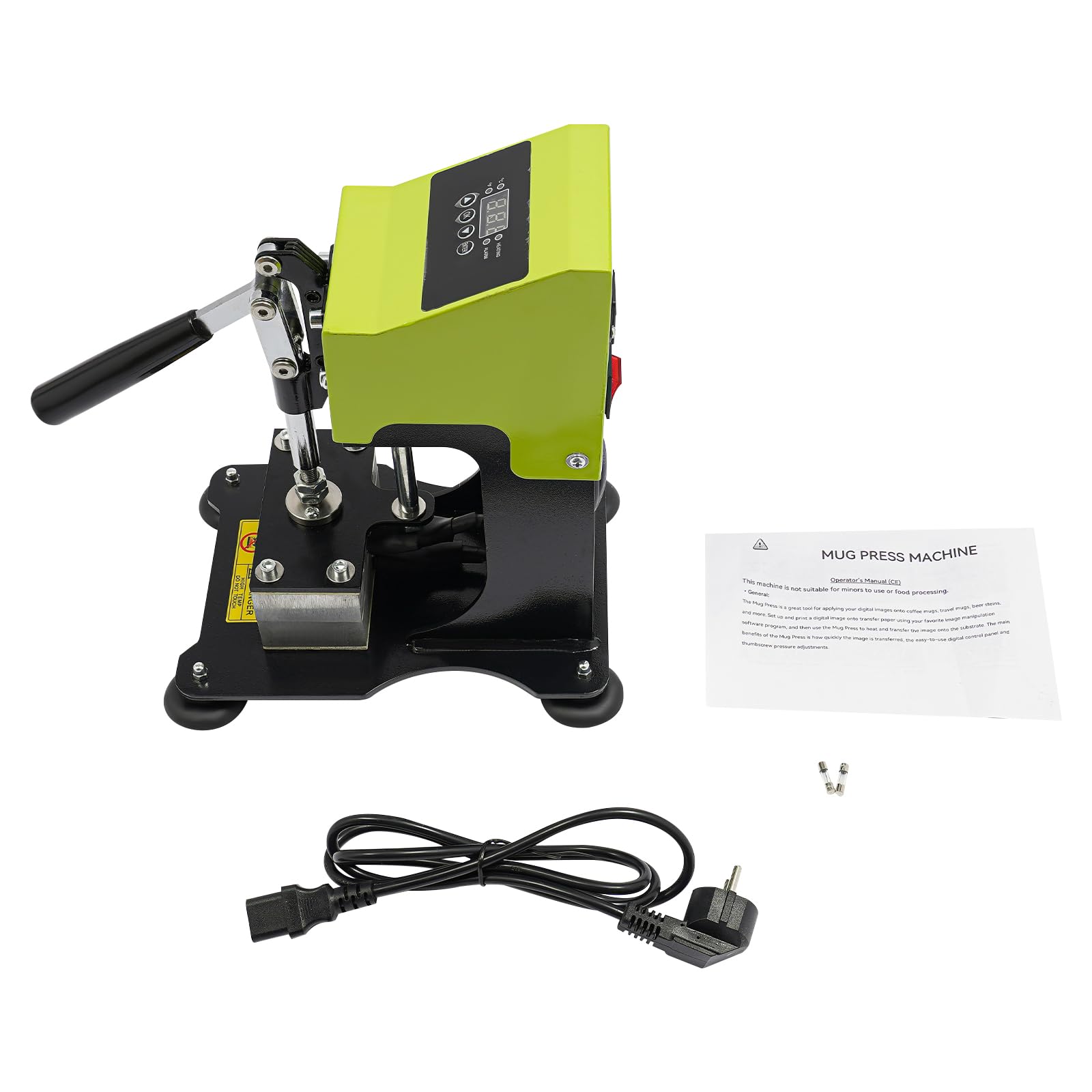 Transferpresse 12 x 6cm Heißpressmaschine Doppelseitige Wärmepressmaschine Hitzepresse Heizpresse zum Übertragen von Designs auf T-Shirts, Taschen
