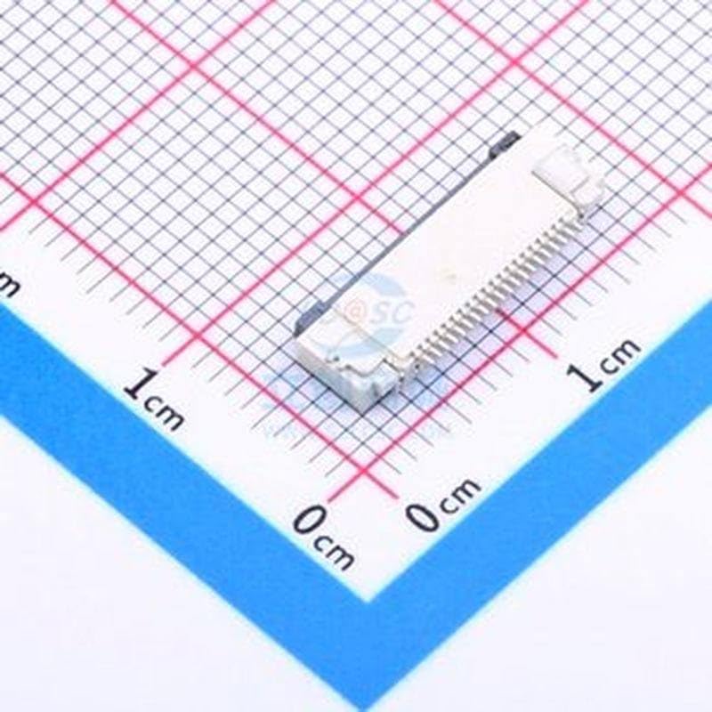 10 Pcs 0.5mmP Count: 20 Flip-top FFC/FPC Connector SMD,P=0.5mm 0.5mm 0.5K-DX-20PWB