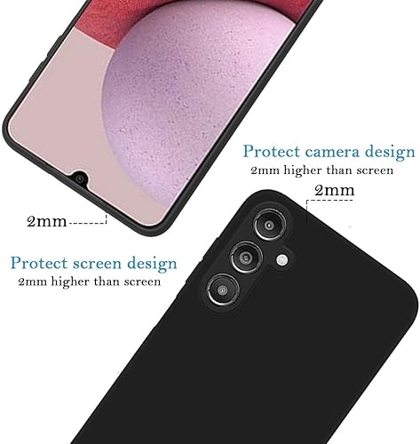 Miniatura 4 de Funda de teléfono personalizada para Samsung Galaxy A14 5G, funda protectora de TPU suave contra arañazos, funda negra para teléfono con nombre de