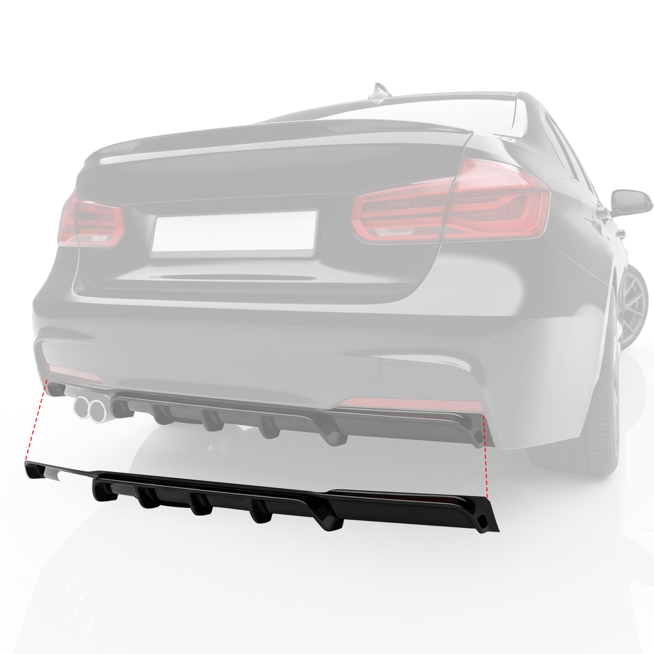 Amazon.com: KETAI Rear Diffuser Compatible with 2012-2018 BMW 3