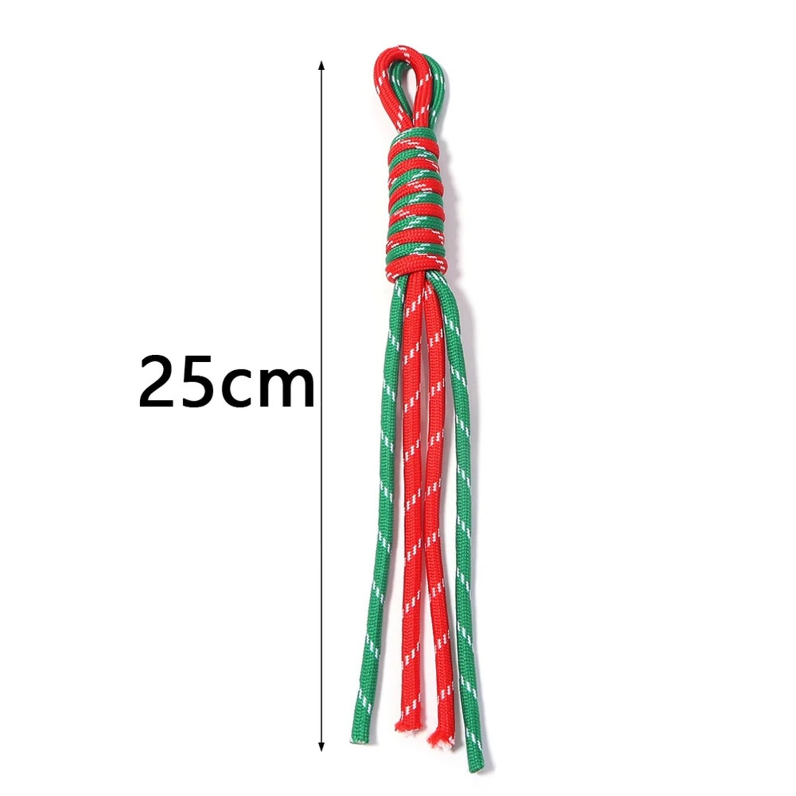 Nylonschnur, 24 Stück, 25 cm, geflochtenes Schlüsselband, Polyester, gewebtes Seil, Kordeln für Heimwerker, Schlüsselanhänger, Handytasche, Zubehör für Armbänder, Makramee, Rot / Schwarz