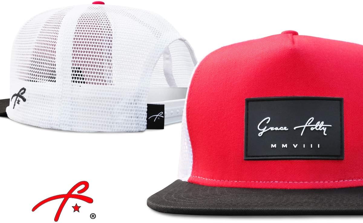 Grace Folly Trucker Hat for Men & Women. Snapback Mesh Caps
