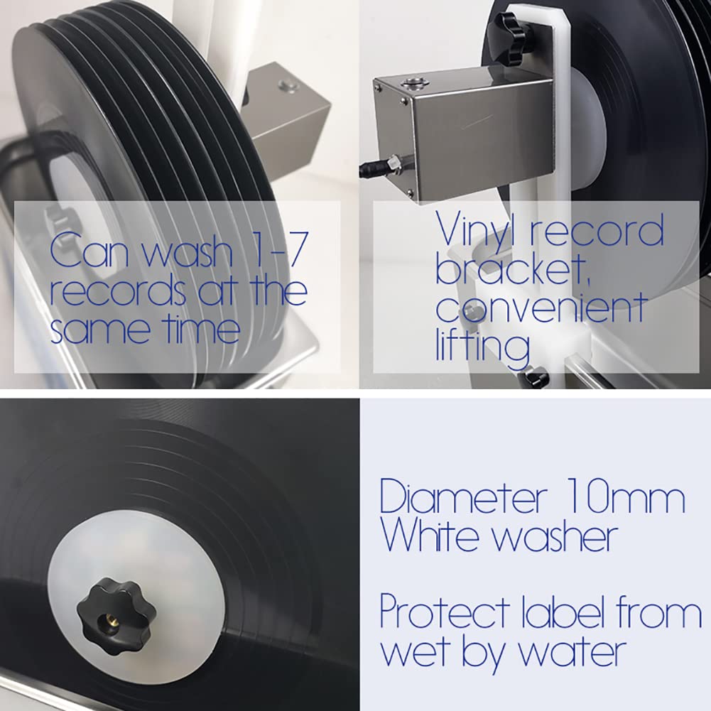 Detergente per dischi in vinile: potenza regolabile, riscaldato, 6,5 l con Degas, timer e controllo della temperatura per una pulizia profonda