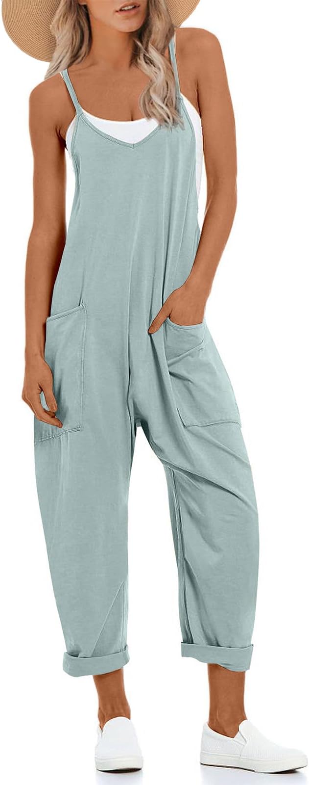 One Piece Jumpsuits for Women Casual Overalls Summer Rompers Trendy Jumpers Beach Vacation Outfits Travel Clothes