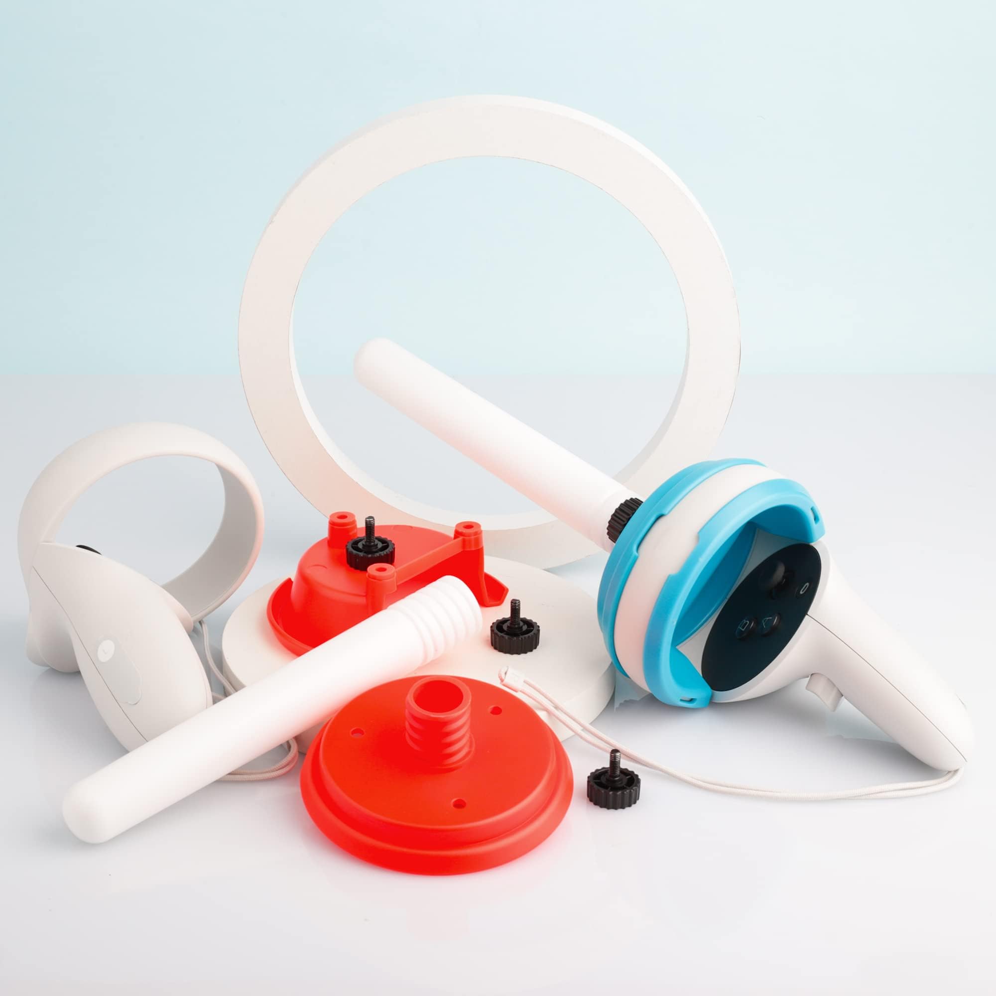 TERRIFIVR LED Sword for Oculus Quest 2 Controller, Lightsabers Handle Grip for Beat Sabe Accessories, Enhanced Gaming Experience (2 Pack)