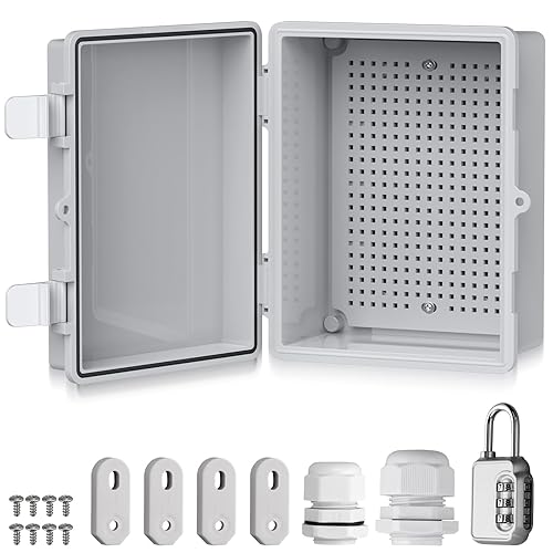 EYPINS Disyuntor,Caja de distribución expuesta de 24 vías,Caja eléctrica de 14 pulgadas,Caja de cable de alimentación eléctrica,Disyuntor de pared,