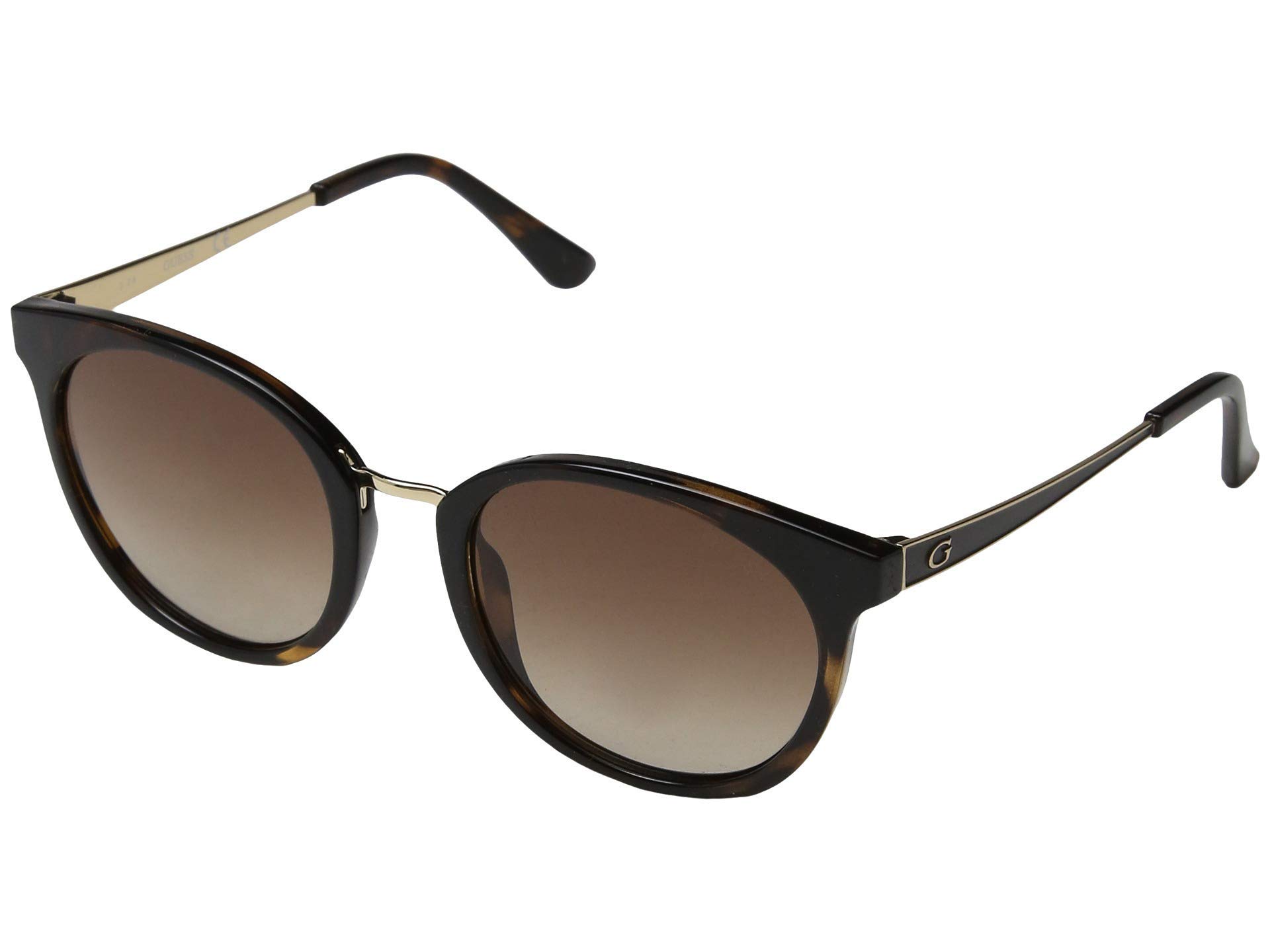 Guess Women's Round Sunglasses - Dark Havana