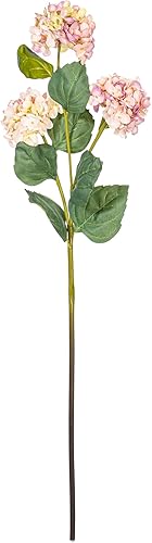Miniatura 6 de Vickerman Espray de hortensias artificiales malva de 33 pulgadas con tres cabezas de flores, 2 por bolsa.