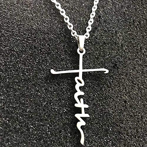 Jude Jewelers Stainless Steel Christian Cross Faith Word Church Prayer Religious Pendatn Necklace4