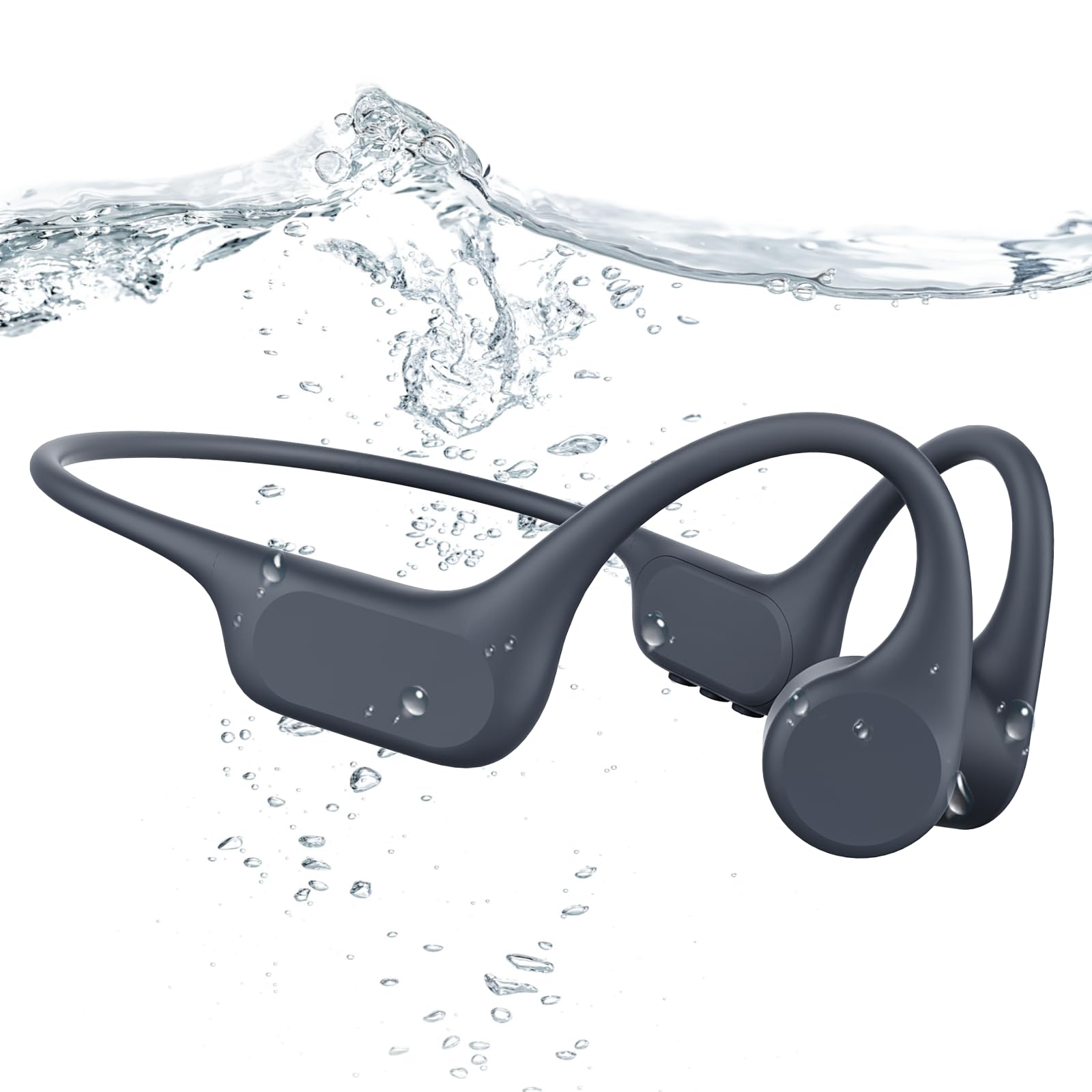 Casque Conduction Osseuse Natation, IP68 Ecouteur Piscine Bluetooth 32 Go