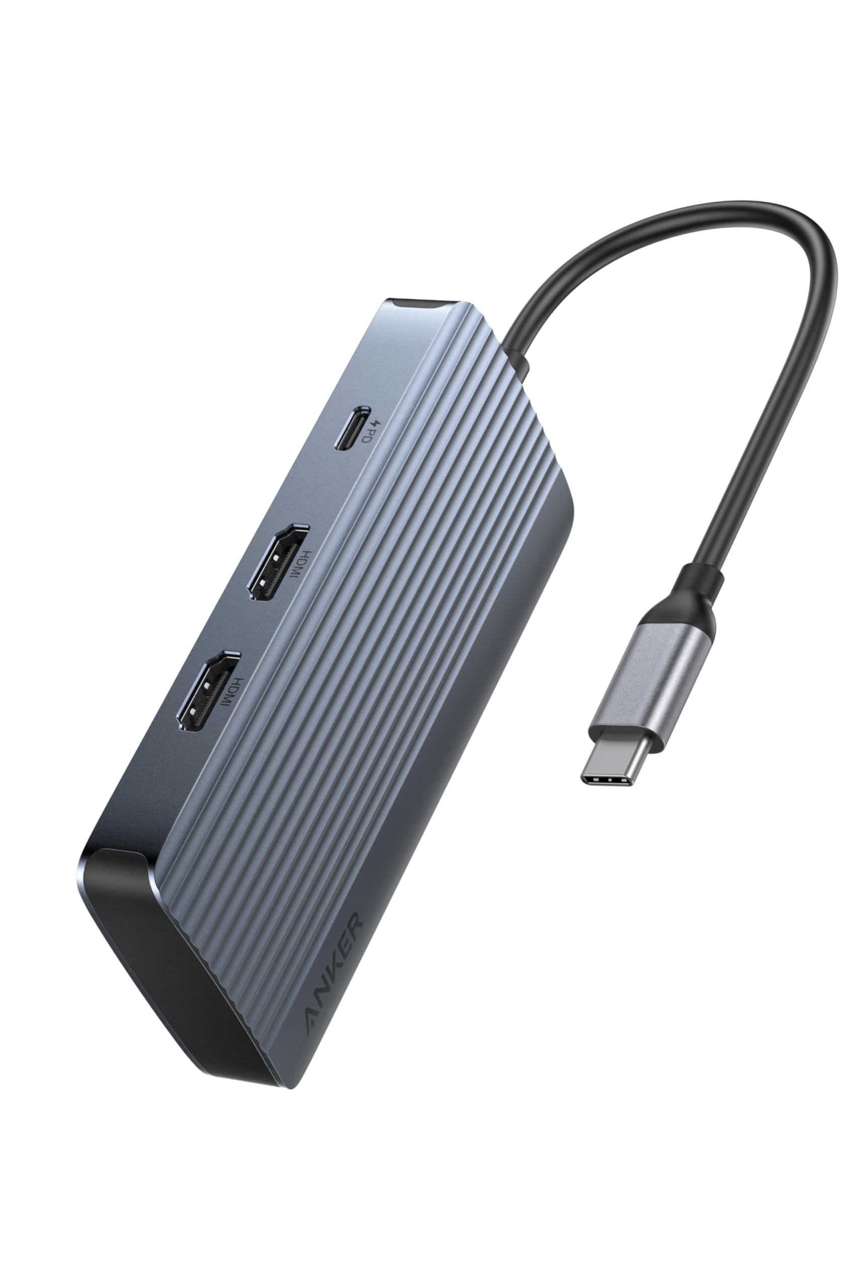 Anker USB-C ハブ(7-in-1, Dual Display)(A83740A2)