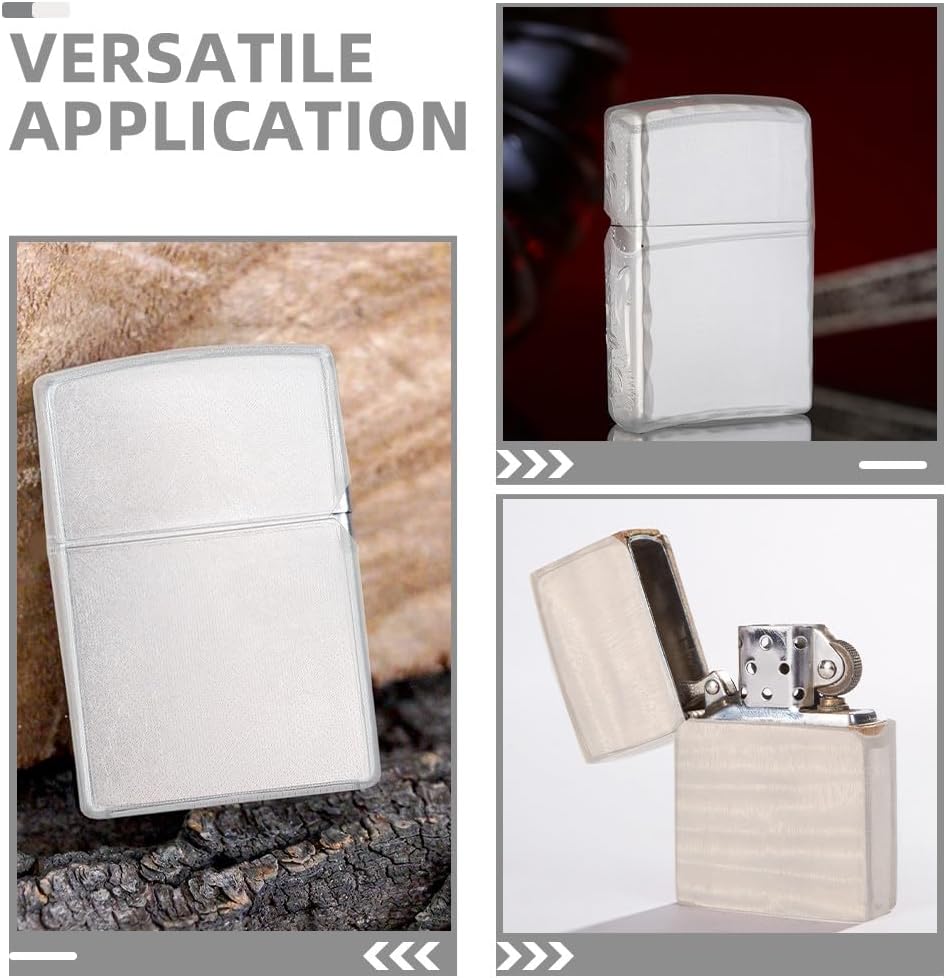 3Pcs Transparent Kerosene Lighter Protective Case Covers Clear Lighter Sleeves Compatible with Zippo for Outdoor Use