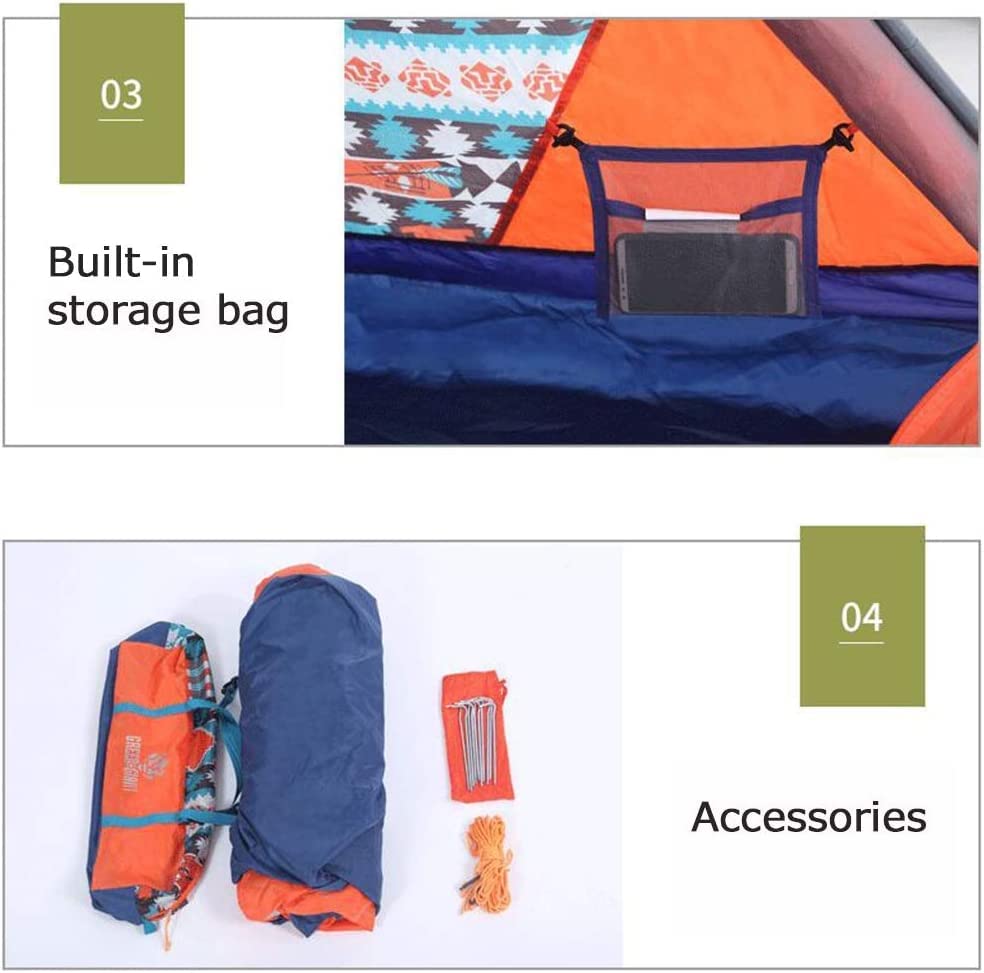 Carpa ultraligera para camping y senderismo para 2 personas miniatura 5