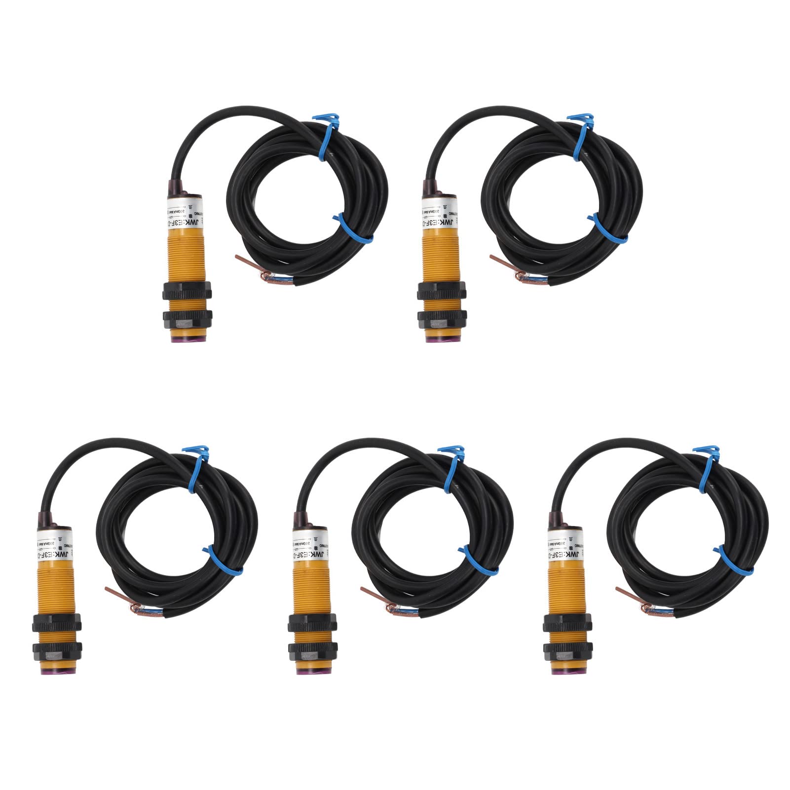 Duokon Sensor Fotoeléctrico, Módulo de Sensor de Evitación de Obstáculos por Infrarrojos ABS AC90-250V 300mA 10-30cm IP54 Normalmente Cerrado para Líneas de Montaje de Robots Conteo Automático