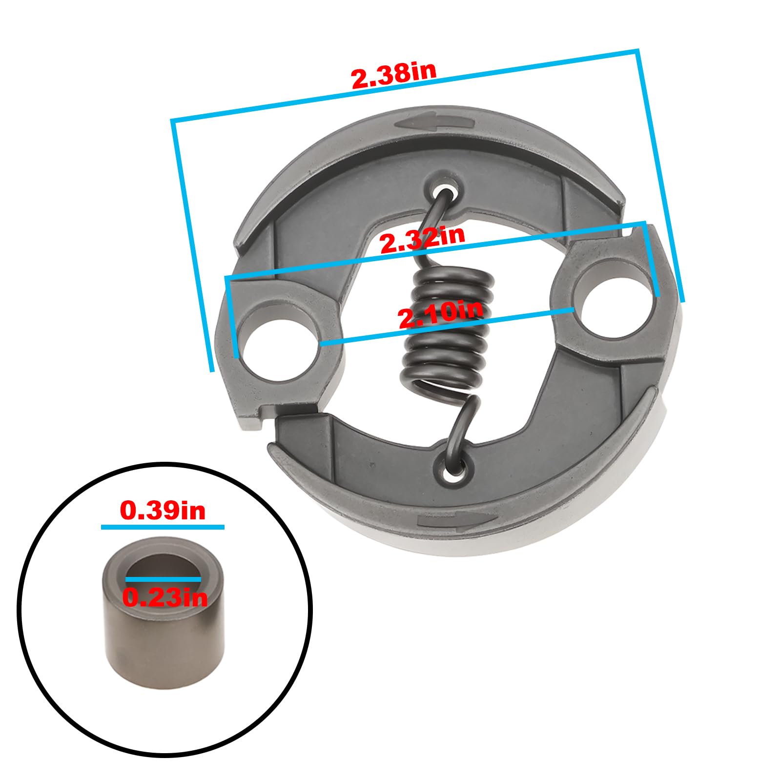 1 kit d'embrayage pour tondeuse à gazon 4180 160 2000 4180-162-1000 compatible avec Stihl KM90 KM90R FS130 FS130R HL90K HL95 FS110 KM100