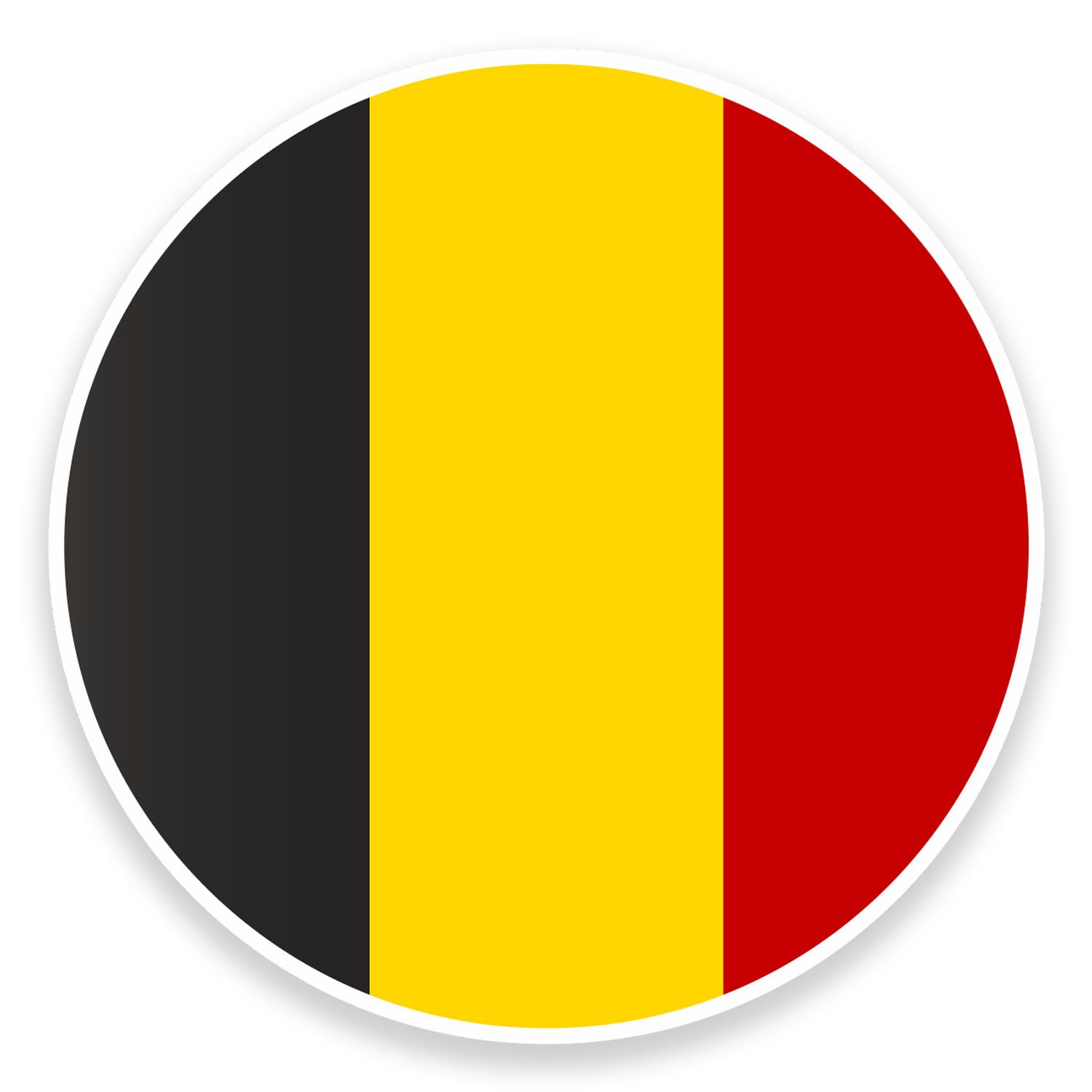 Destinationvinyl Multi 2 X 10Cm Belgium Flag Map Vinyl Sticker Decal Car Laptop Luggage Tag Label #9019 (10Cm Wide X 10Cm High)