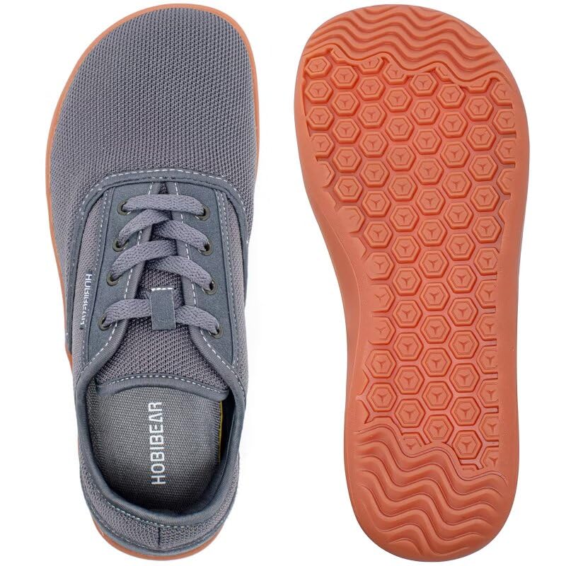Image of HOBIBEAR Wide-Toe-Box Barefoot Shoes for Mens Womens Minimalist Breathable Trail Running Walking Shoes