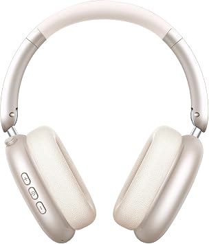 Wentronic Y01 Wireless Over Ear Headphones, Noise Canceling Bluetooth 5.3 Headphones with Microphones,Hi-Res Audio,48H Playtime,Foldable,Breathable Soft Earpads for iOS/Android/Samsung/PC-Starlight