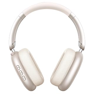 Wentronic Y01 Wireless Noise Canceling Headphones Bluetooth 5.3 Over Ear Headphones with Microphone, Hi-Res Audio, 48H Playtime, Foldable Comfortable Earpads,Compatible with iOS,Android,PC, Starlight - Amazon product rated Grade A