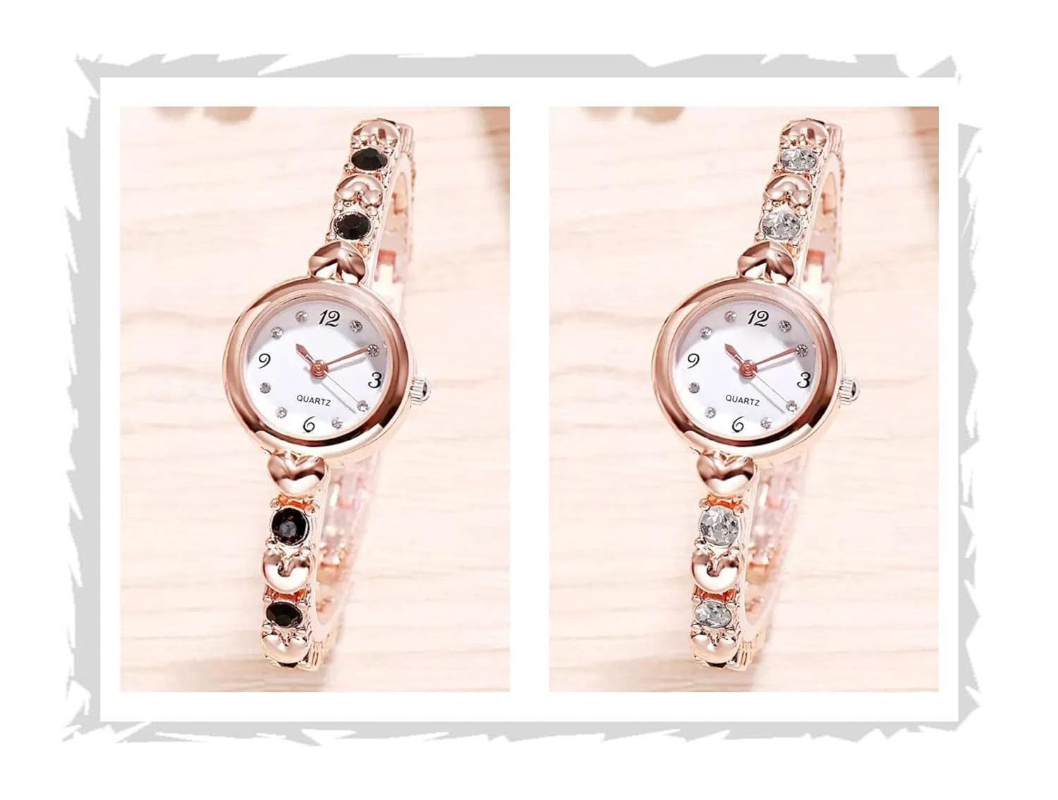 Acnos Premium Brand Analogue White Dial Rosegold Silver Bengle Watch Gift for Girls Women Watch for Girl Women Combo of 2 Acnos Premium Brand Analogue White Dial Rosegold Silver Bengle Watch Gift for Girls Women Watch for Girl Women Combo of 2