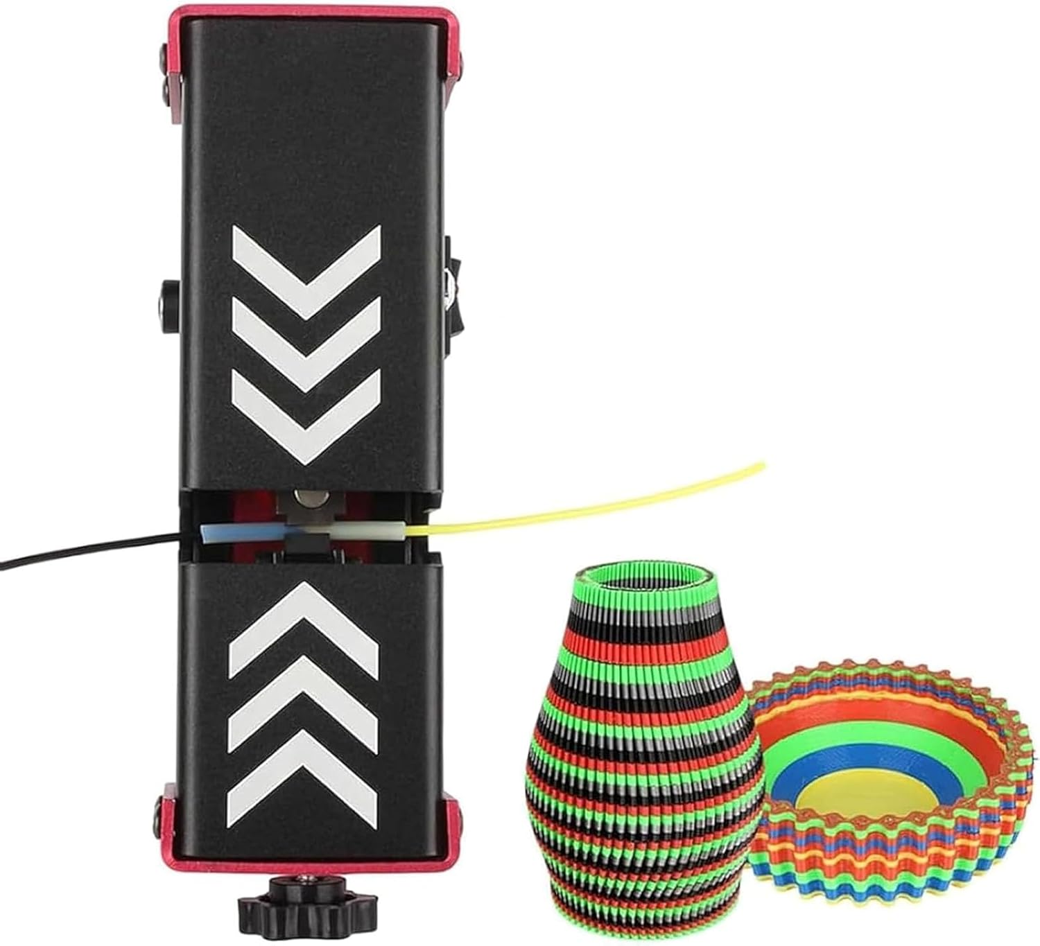 3D Printer Filament Welder, Filament Connector for 1.75mm Filament with 100pcs PTFE Sleeves, Fast Heating, Adjustable Clamp Tension, Filament Joiner for PLA ABS PETG TPU