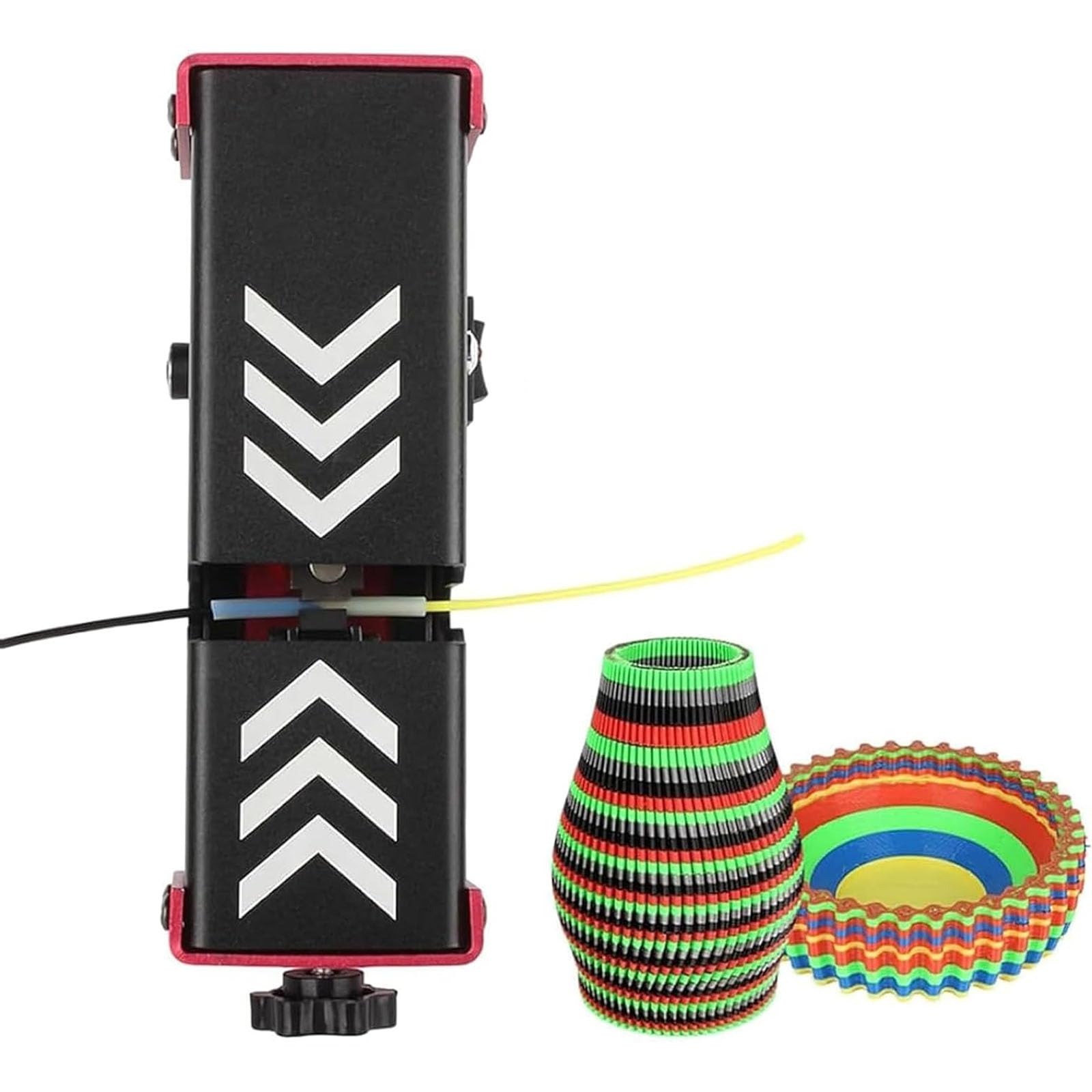 Spawarka filamentu do drukarki 3D, złącze filamentu do filamentu 1,75 mm ze 100 szt. rękawów PTFE, szybkie nagrzewanie, regulowane napięcie zacisku, łącznik filamentu do PLA ABS PETG TPU