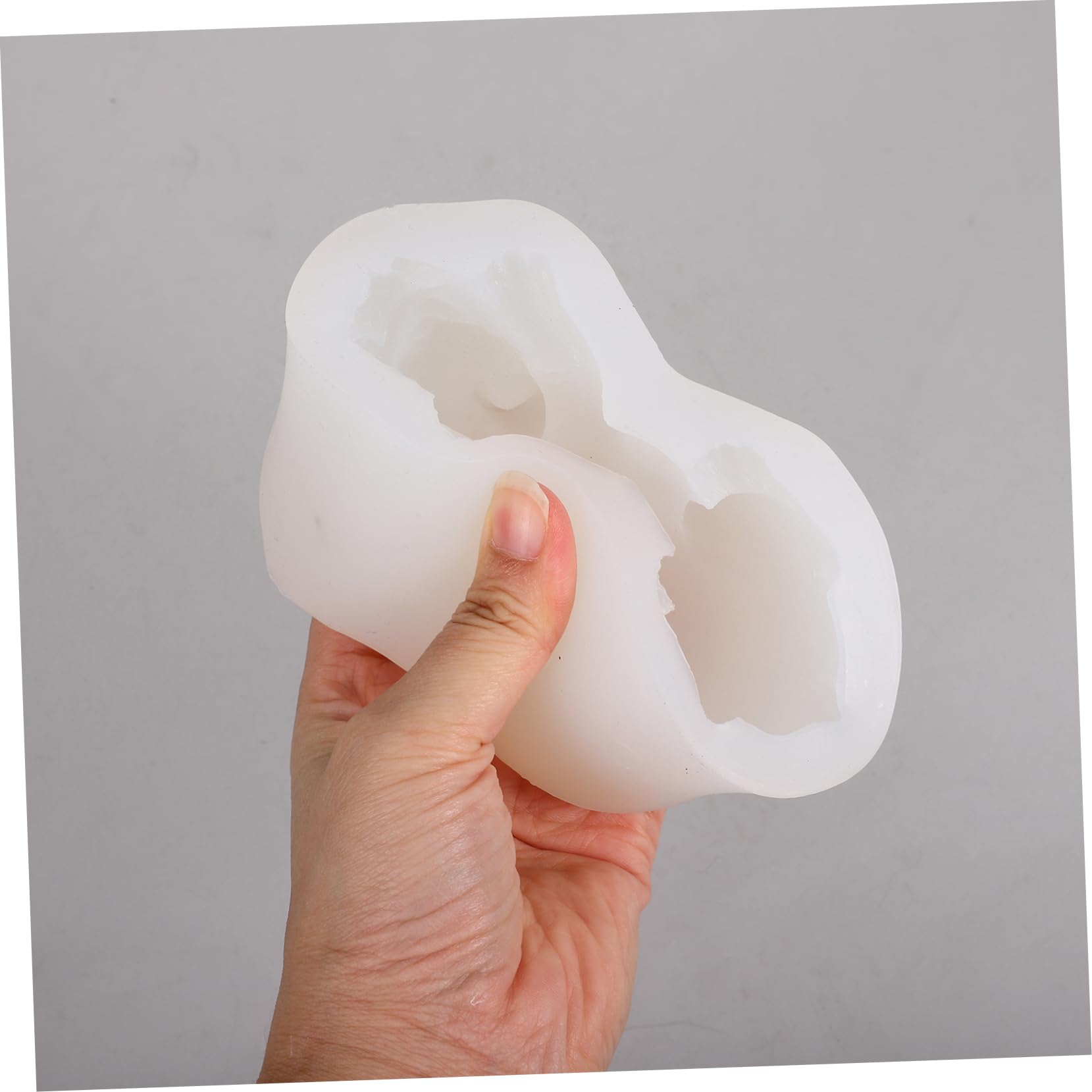 Moule à Pâtisserie DIY Bouledogue 3d en Silicone Blanc | Usage Multiple, Résistance aux Hautes Températures, pour Mousse, Biscuits et Gâteau