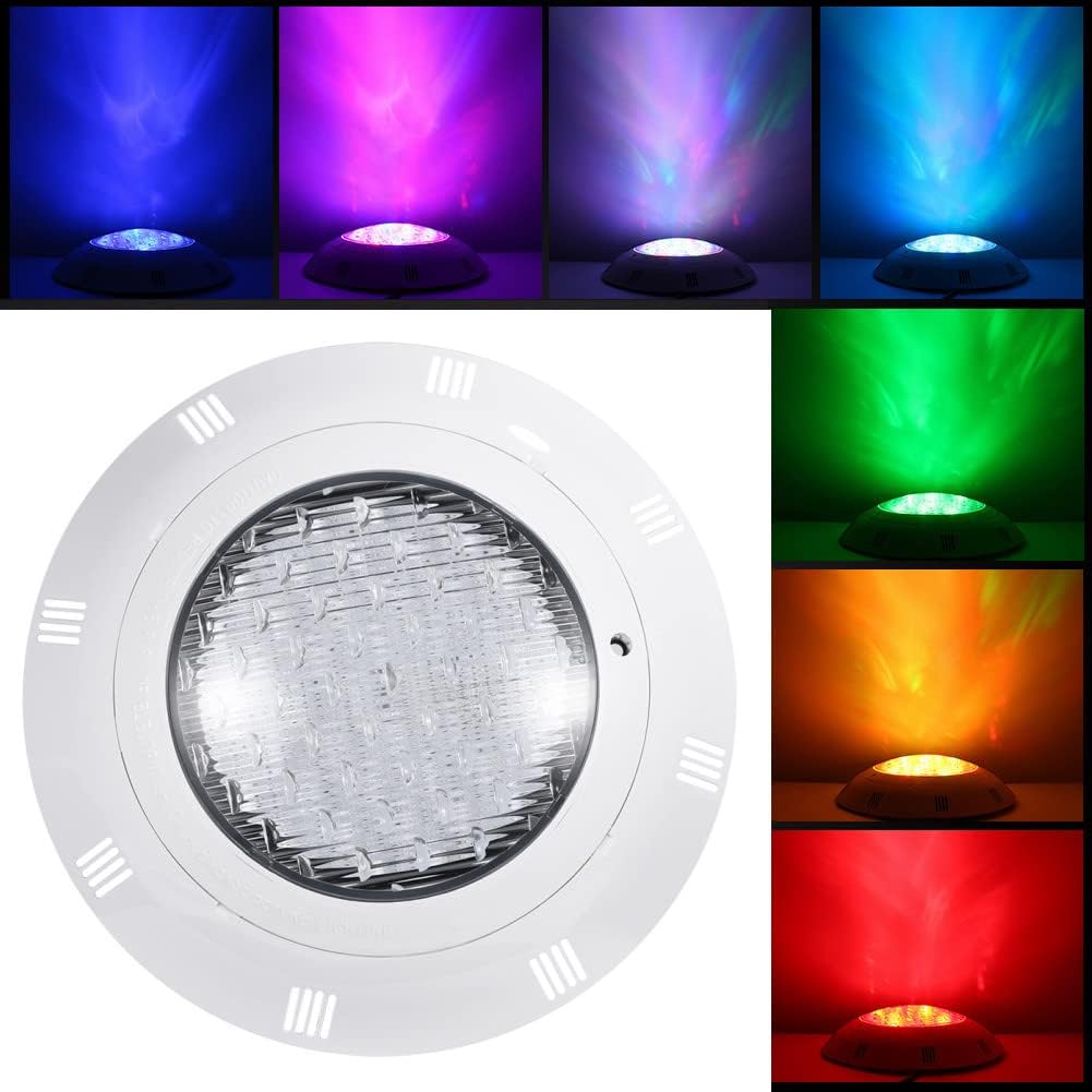 LED Underwater Swimming Pool Lights, AC12V 35W 360 LED RGB Multi Color IP68 Waterproof Underwater Swimming Pool Bright Light with Remote Control