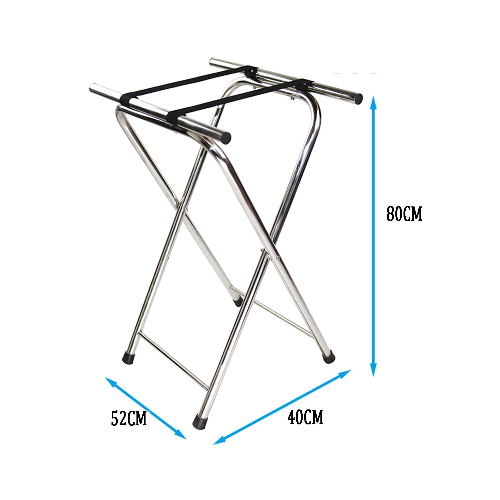 Portamaletas Plegable For Habitación De Invitados: Portaequipajes De Acero Inoxidable, Estante For Guardar Equipaje En Hoteles, Habitaciones De Invitados Y Dormitorios(2PCS)