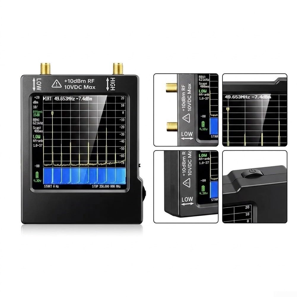 Handheld Frequenzanalysator Metallgehäuse ESD-Schutz