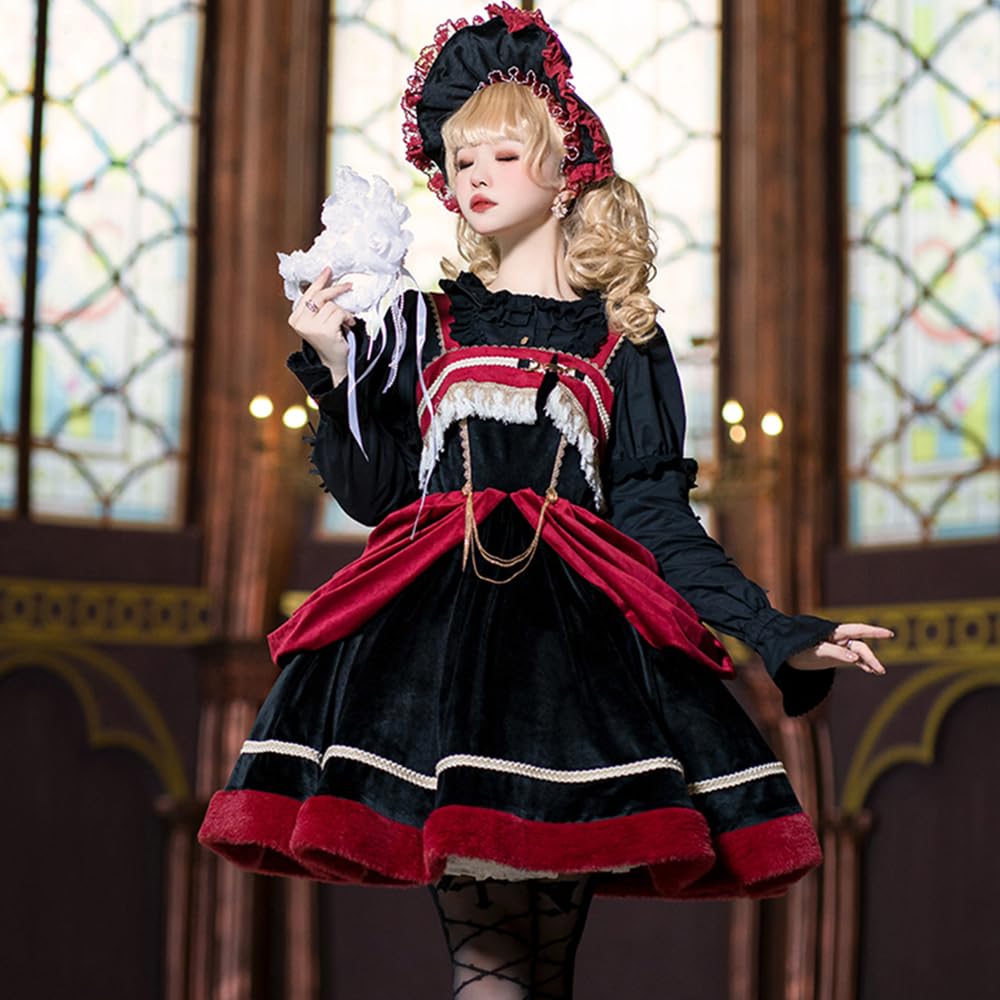 ゴシックロリータコスプレ衣装 S/Mサイズ Amazon.co.jp: [SSUPTEMBER2] ロリータ風 ゴスロリ ゴシック