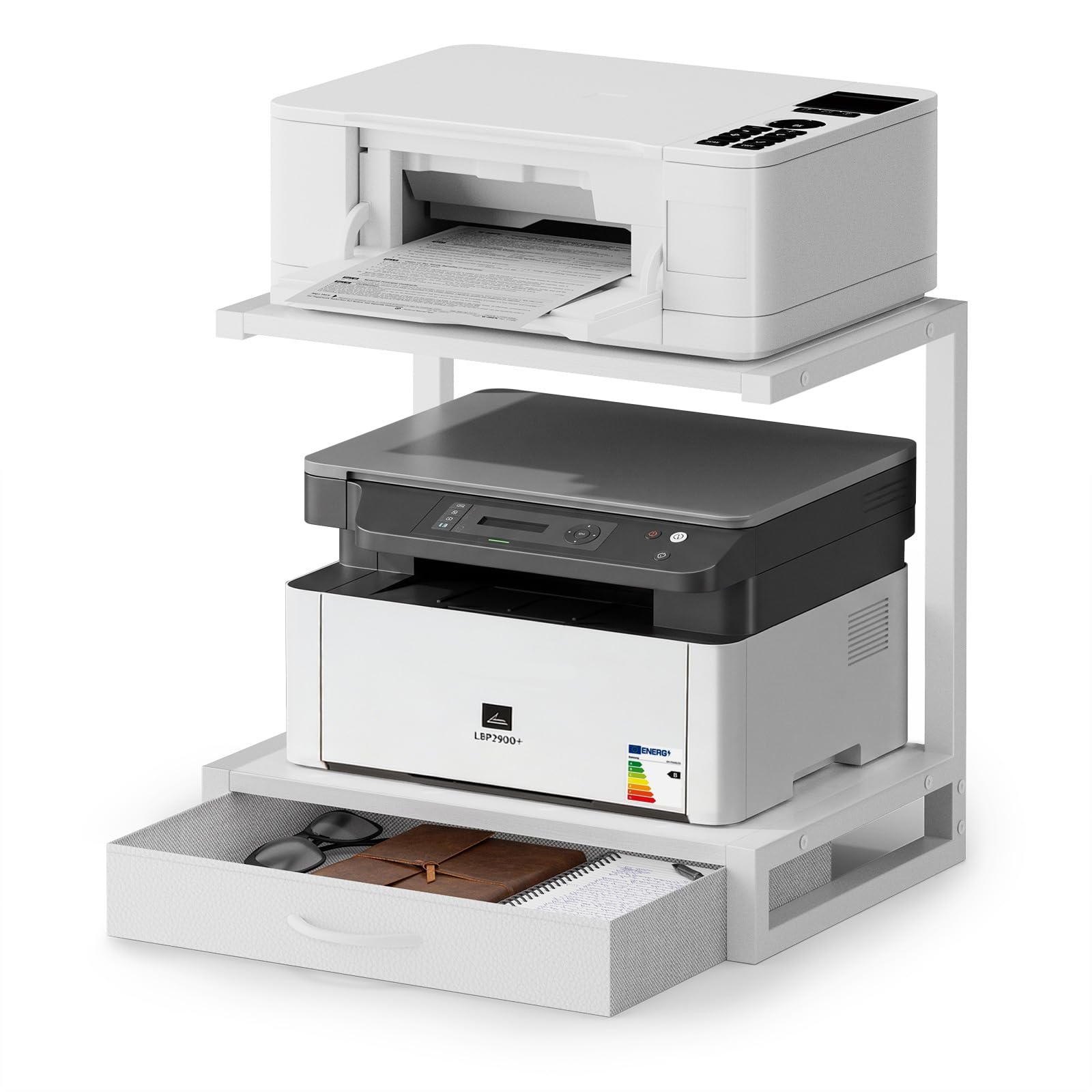 meuble imprimante bureau 2 niveaux