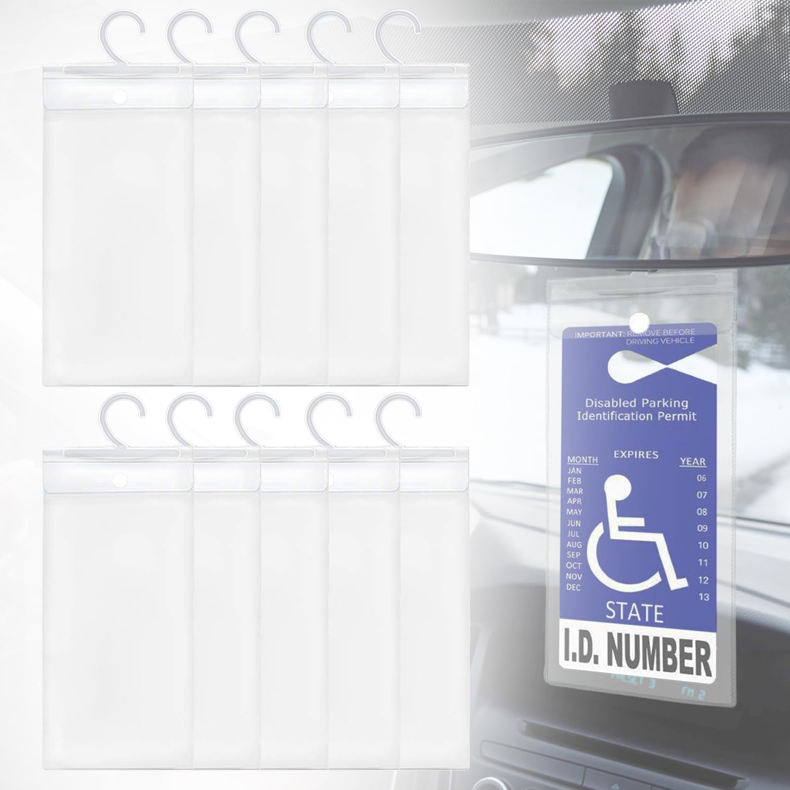 Aazon.co: GAEEJ Handicap Parking Placard Holder