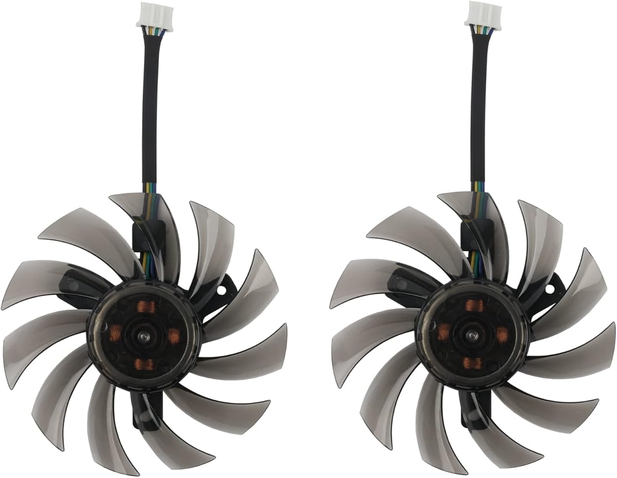 inRobert 75mm GA81S2U DC 12V 0.38A 4Pin Cooler Fan Video Card Fan Replacement for Zotac GTX 970 Dual Fan Graphic Card (DIY Fan)
