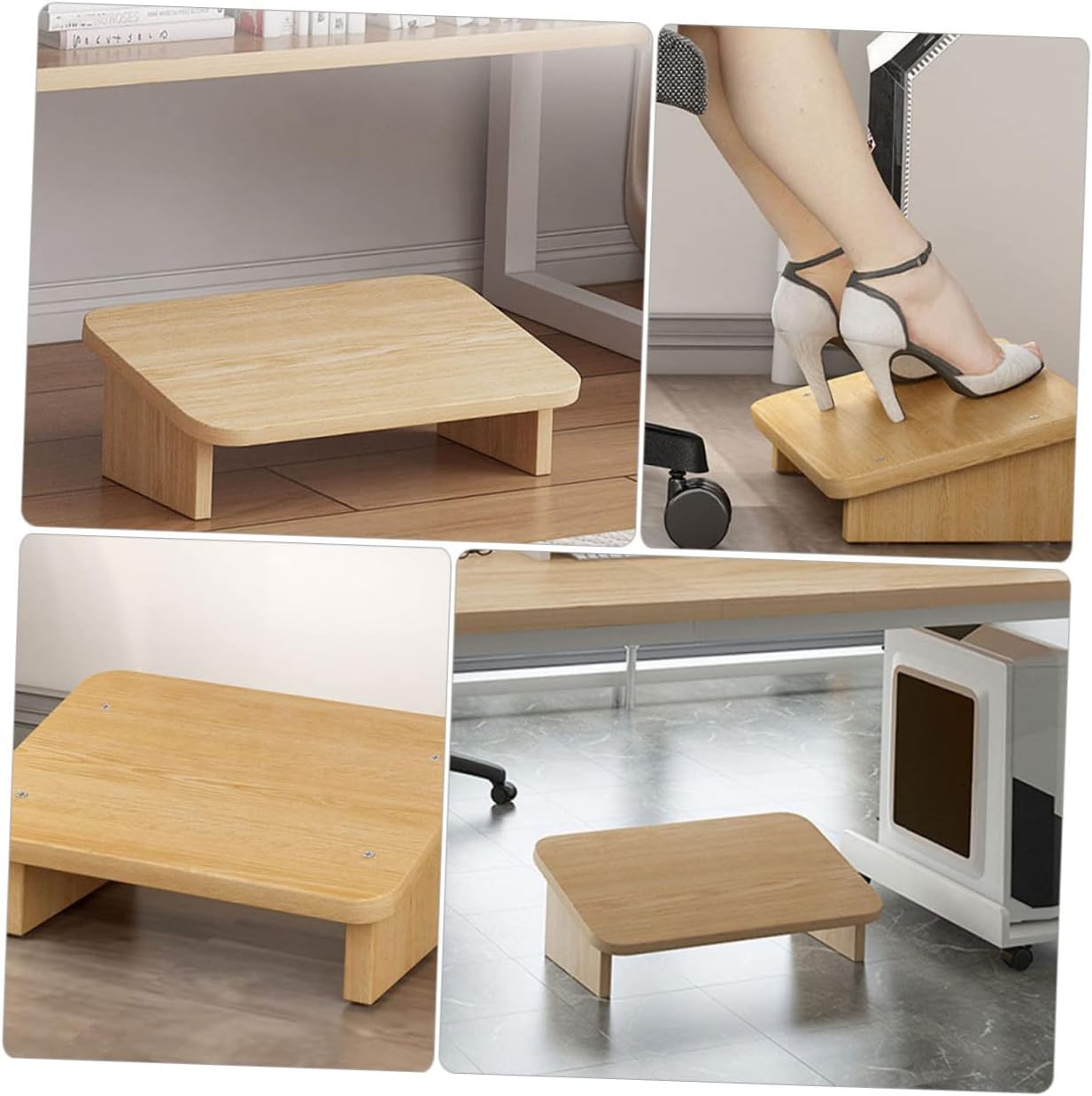 Ciieeo Office Desk Footrest Stool Non Slip Footrest for Comfort and Stability for Home and Office Use for Enhancing Posture and Relaxation