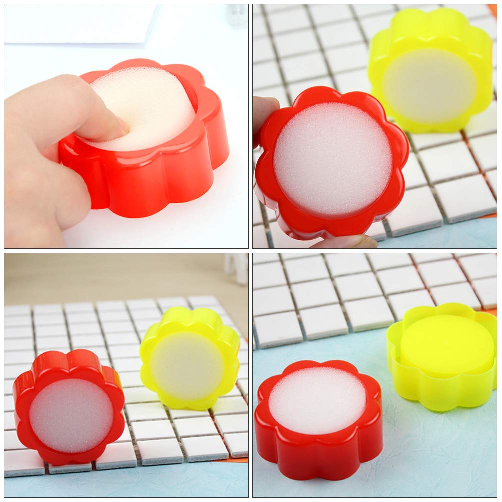 STOBOK 10Pcs Dito Umidificatore Spugna Tazza per Conteggio Soldi Cassiere Banca