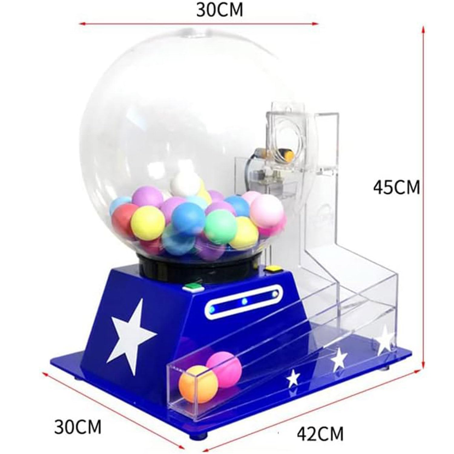 Juego de bingo de lujo, máquina de lotería eléctrica, incluye jaula de bingo, bolas de llamada, fichas coloridas, perfecto para grupos grandes y fiestas