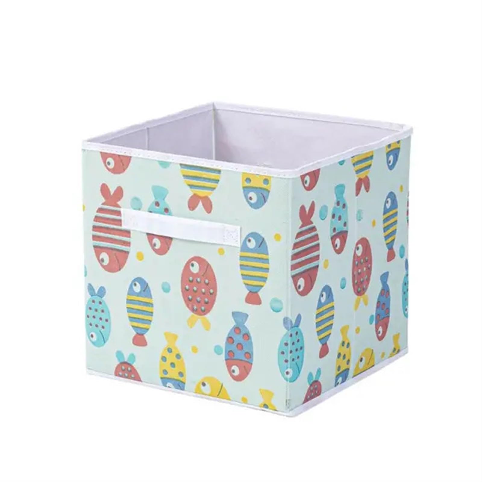 CGUOHU 6pcs Collapsible Cube Storage Bin Non Woven Fabric Box Home Organizer Drawer Toy Cabinet Organization For Wardrobe Storage(Blue)