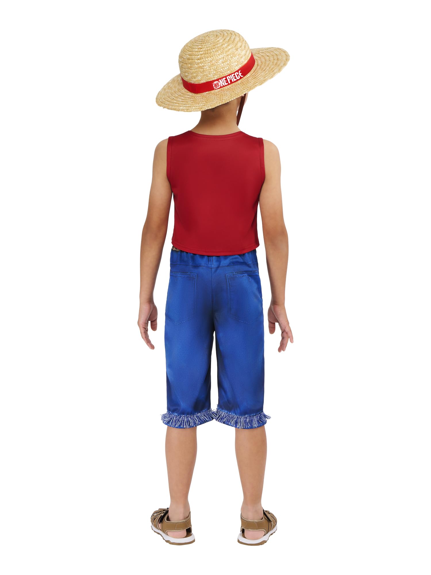 Rubies Official One Piece Monkey D. Luffy Child Costume, Kids Fancy Dress
